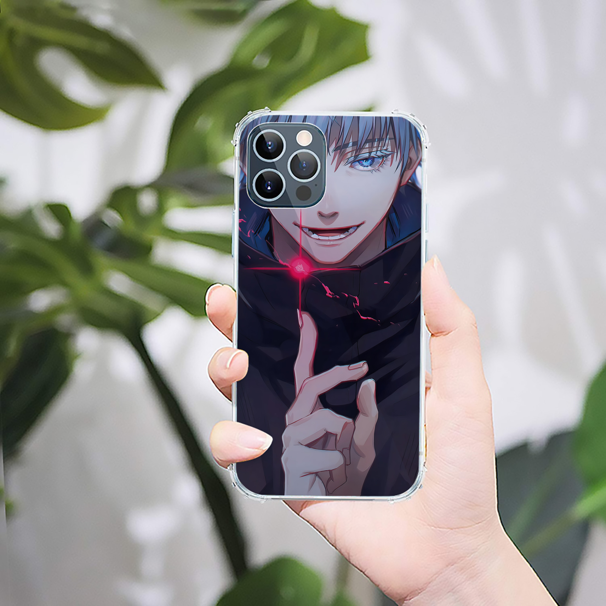 （画像用） 呪術廻戦 Jujutsu Kaisen 【iPhone 12シリーズ対応】透明スマホケース（クリアソフトケース）